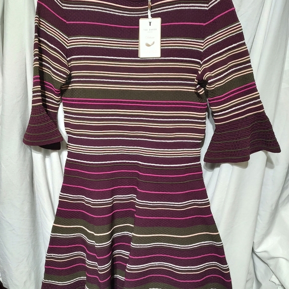 New Ted Baker striped knitted dress . - Picture 5 of 5
